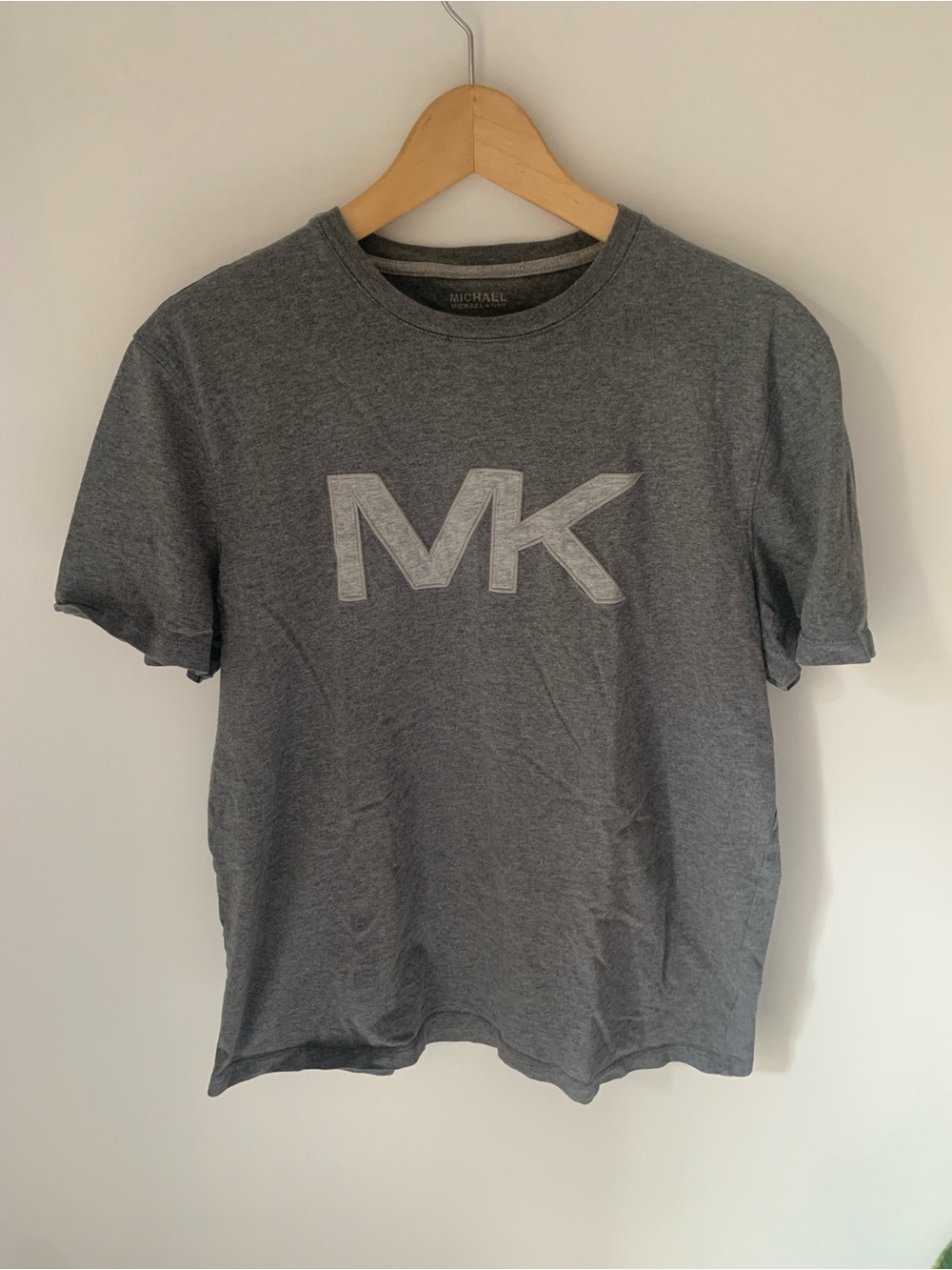 Michael Kors Charcoal Gray MK Logo Tee